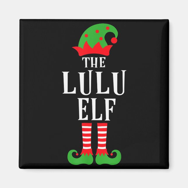 Lulu Elf Family Matching Group Christmas Gift Funn Magnet (Vorne)