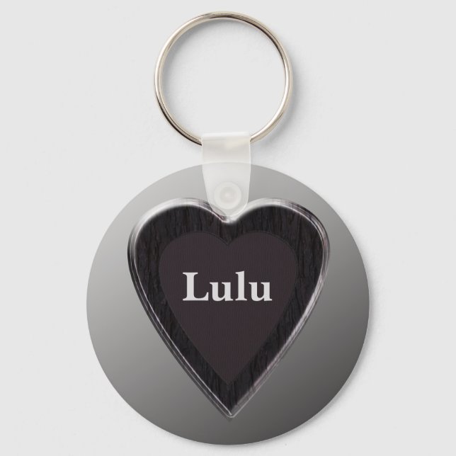 Lulu Heart Keychain von 369MyName Schlüsselanhänger (Vorderseite)
