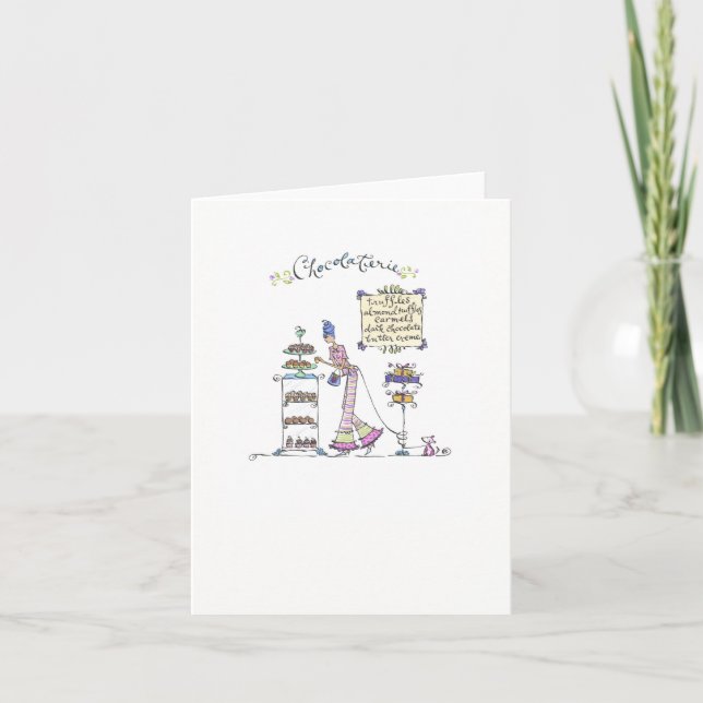 Lulu Notes / Chocolaterie 4 x 5,6 note card (Vorderseite)