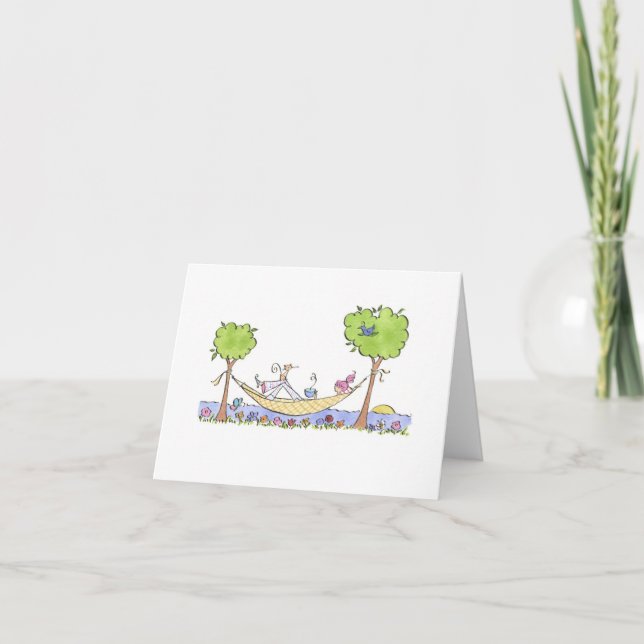 Lulu Notes / Hammock 5.6 x 4 note card (Vorderseite)