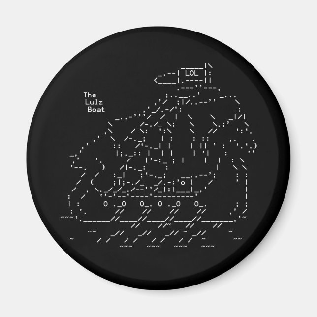 Lulz Security Lulz Boat Magnet (Vorne)