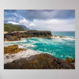 Lumaha'i Beach, Kauai, Hawaii Poster