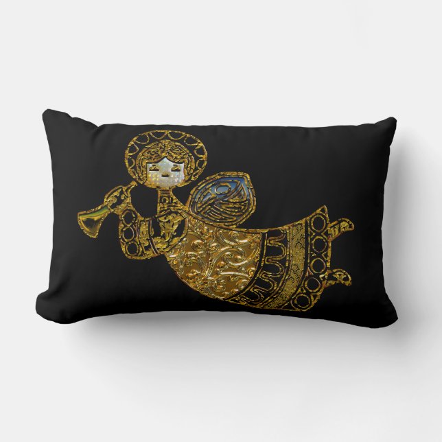 Lumbale Engel sind überall diese Jahreszeit Lendenkissen (Vorderseite)