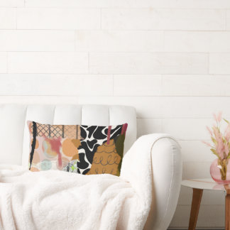 Lumbalkissen, abstraktes Mischmediendesign Lendenkissen