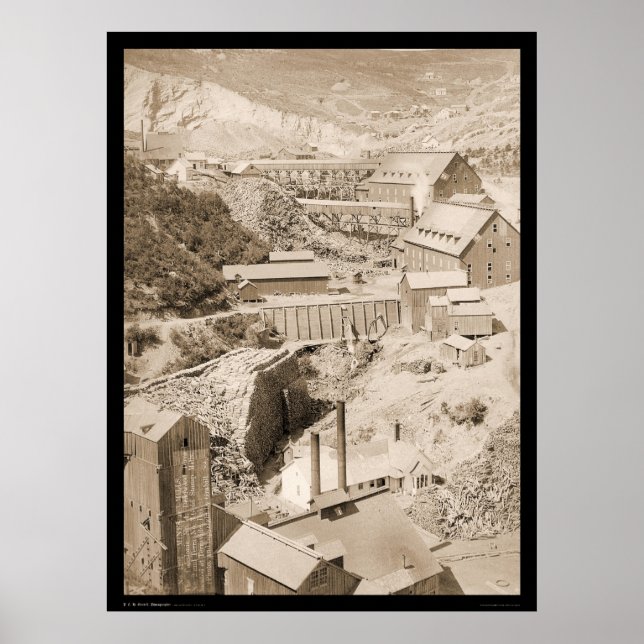 Lumber Mill & Gold Briefmarke Mill Terraville SD 1 Poster (Vorne)