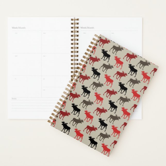Lumber Red Black Gray Elch Silhouette Antler Deh Planer (Anzeige)