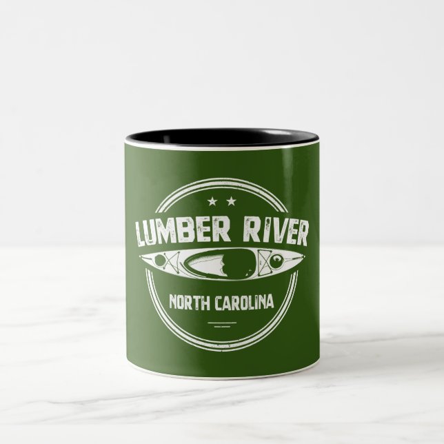 Lumber River, North Carolina Zweifarbige Tasse (Mittel)