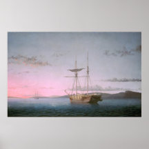 Lumber Schooners - Fitz Henry Lane Fine Art Poster