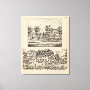 Lumber und Grist Mills in Arlington Vermont Leinwanddruck