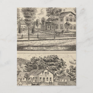 Lumber und Grist Mills in Arlington Vermont Postkarte