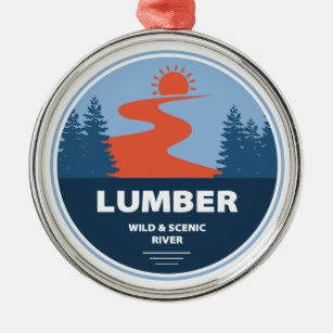 Lumber Wild und Landschaftlich, North Carolina Ornament Aus Metall