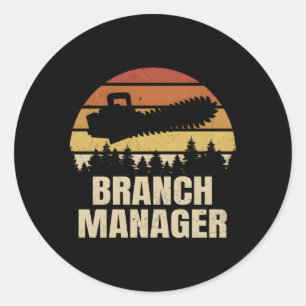 Lumberjack Arborist Logger Tree Cutter Branch Ager Runder Aufkleber