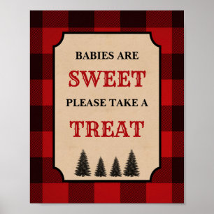 Lumberjack Babys sind süßes Dessertzeichen Poster
