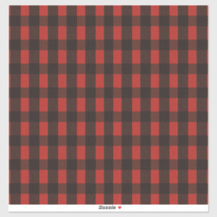 Lumberjack Bär Kariert Vinyl Sticker