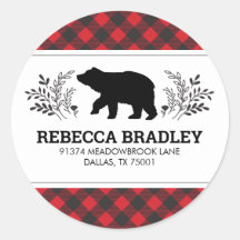 Lumberjack Bear Buffalo Karierte Rücksendeadresse