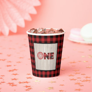 Lumberjack Birthday Paper Cup - EIN Pappbecher