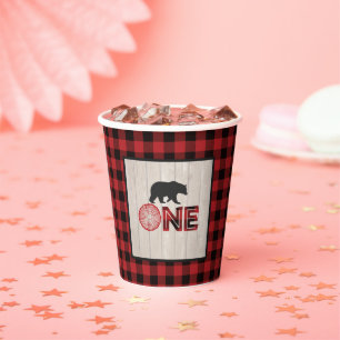 Lumberjack Birthday Paper Cup - One - Bär Pappbecher