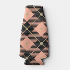 Lumberjack Black Coral PInk Kariert Selters Dosenkühler