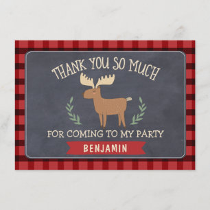 Lumberjack Boys Geburtstag Vielen Dank, dass Sie e Dankeskarte