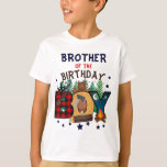 Lumberjack Brother of the Birthday Boy Woodland T-Shirt<br><div class="desc">Feiern Sie mit diesem besonderen T - Shirt den ersten Geburtstag eines Babys,  ganz besonders und personalisiert</div>