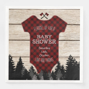 Lumberjack Buffalo Baby Anzug Wood Baby Dusche Serviette