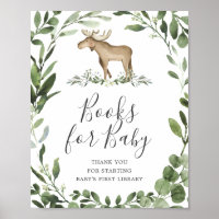 Lumberjack Elch Baby Duschbücher für Babysignatur