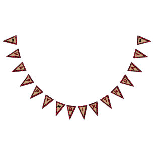 Lumberjack Erster Geburtstag, glücklicher Geburtst Wimpelkette