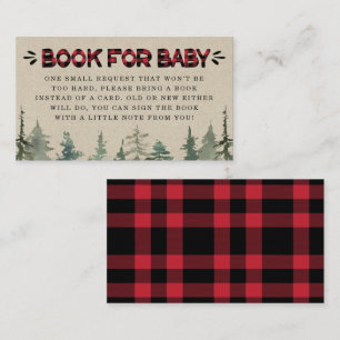 Lumberjack Flanell Book request Card einfügen Begleitkarte