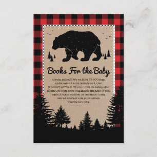 Lumberjack Forest Bear Books for Baby Begleitkarte