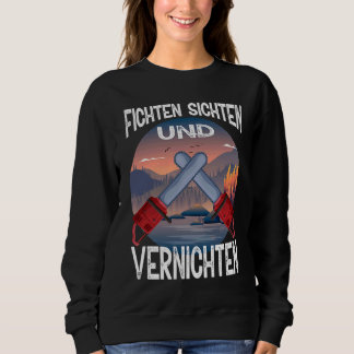 Lumberjack Forest Workers Wood Spruce Sight and De Sweatshirt