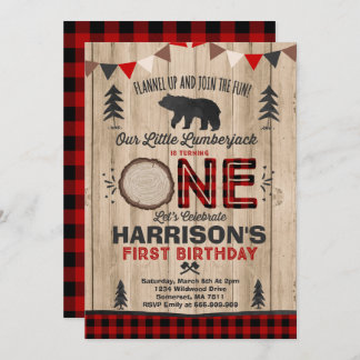 Lumberjack Geburtstag Einladung Lumberjack Party