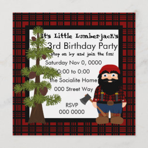 Lumberjack Gnome Einladung