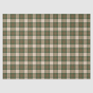 Lumberjack Kariert Grünbraun Beige Seidenpapier