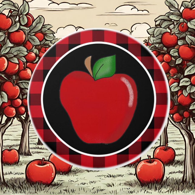 Lumberjack kariert Landküche Apfel Keramikknauf (Von Creator hochgeladen)