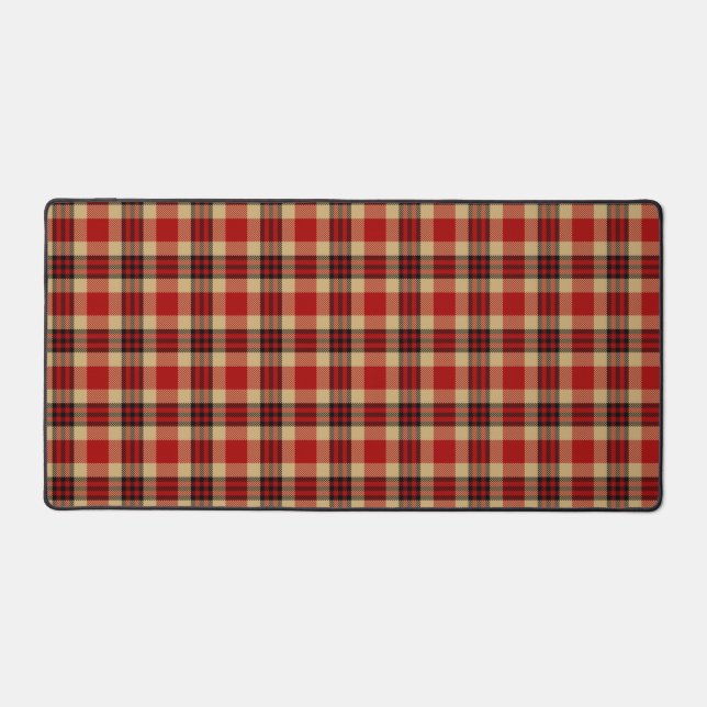 Lumberjack Kariertes Tartan Muster Schreibtischunterlage (Vorderseite)