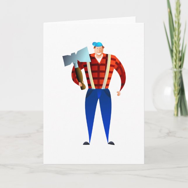 Lumberjack Karte (Vorderseite)