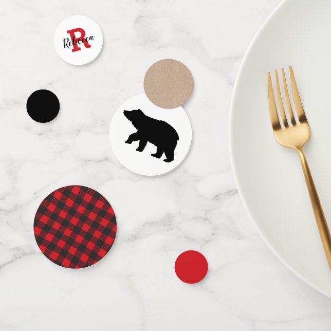 Lumberjack Kraft Bear Konfetti (Gruppe)