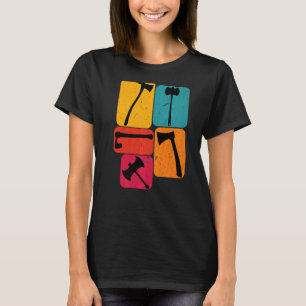 Lumberjack Logger ax Retro T-Shirt