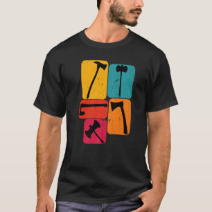 Lumberjack Logger ax Retro T-Shirt