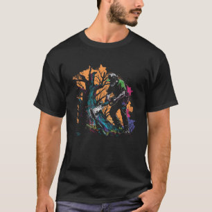 Lumberjack Splash Art Chainsaw Retro Chainsaw Tree T-Shirt