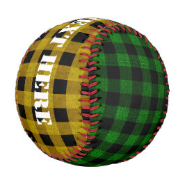 Lumberjack-Stil - grün und gelb Baseball