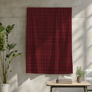 Lumberjack Throw - Red Black Kariert für gemütlich Fleecedecke