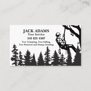 Lumberjack Tree Service Business Card Visitenkarte