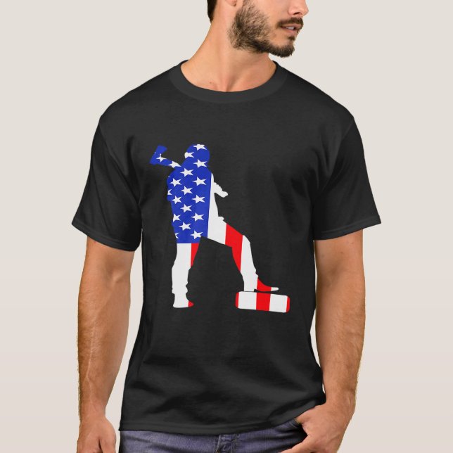Lumberjack Usa Flag American Inside Me Forest Wood T-Shirt (Vorderseite)