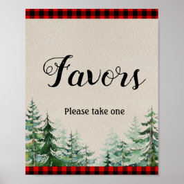 Lumberjack Watercolor Gefälligkeitszeichen Poster