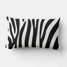 Lumberkissen - Schwarzweiß-Zebra-Druck Lendenkissen