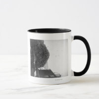 Lumberstapel außerhalb des De Smet Mill Fotografen
