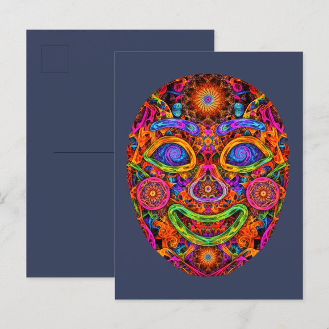 LumiFace Postkarte (Vorne/Hinten)