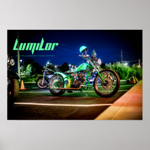 LumiLor Drache-Fahrrad Poster