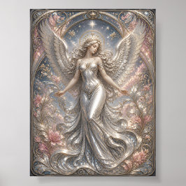 Lumina Ascendant – Himmlisches Engelporträt Poster
